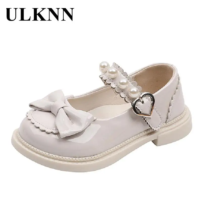 

Princess Shoes Kid Pearl Bow Wedding Flower Girls 2 To 8Years Olds Children Shoes Footwear Non-slip Summer Design Girls Fashion