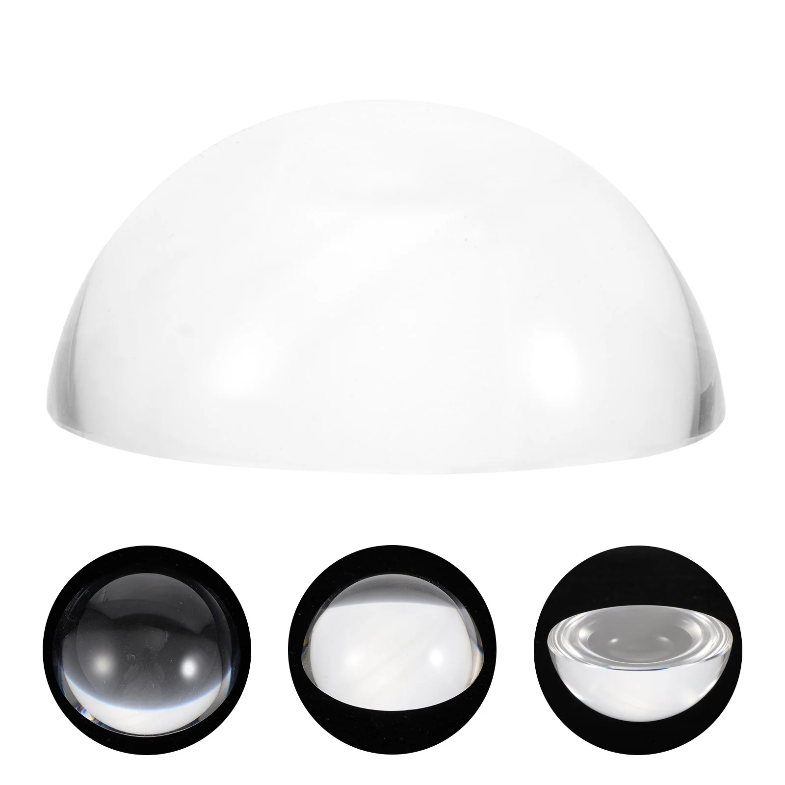 

Glass Crystal Magnifying Weights Lens Half Sphere Calligraphy Paperweightmagnifier Dome Sewing Aid Tool Practice Page Reading