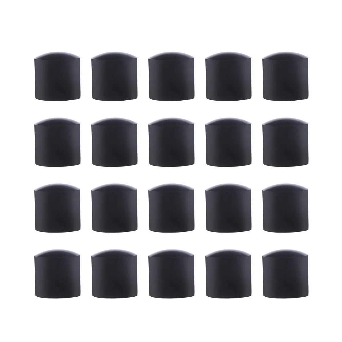 

20pcs Furniture Pad Rubber Nonslip Black Furniture Leg Table Cover Furniture Pad for Chair Home Table