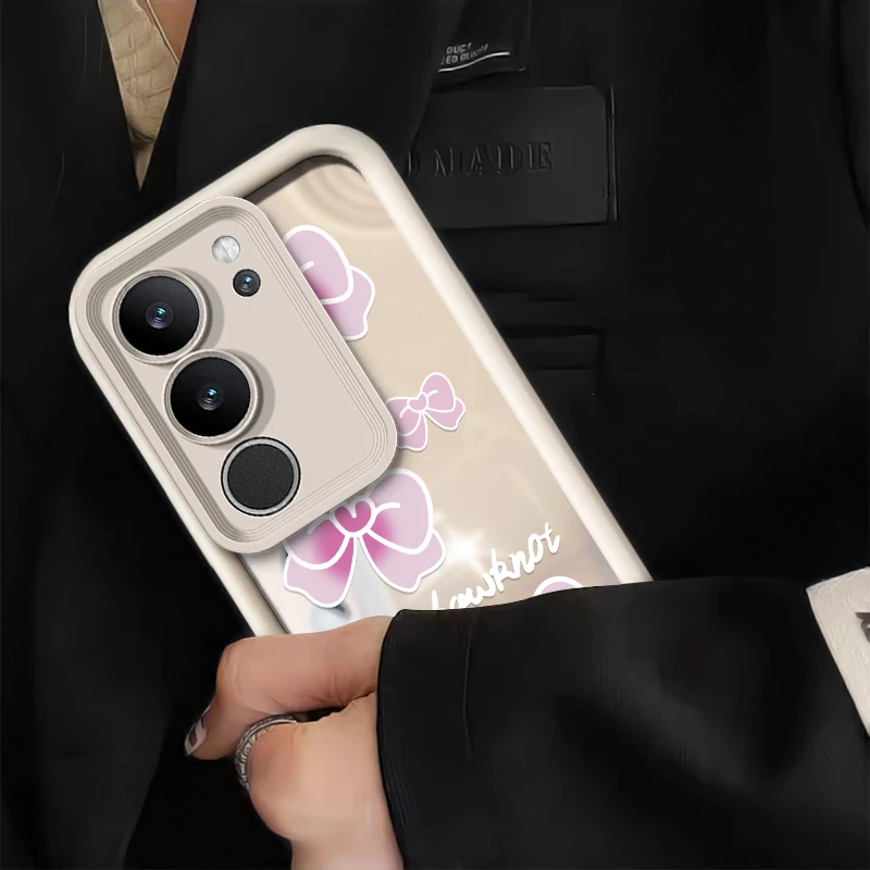 Корейский милый чехол с бантом для Xiaomi Poco C75 C65 C61 C55 C40 C31 противоударный защитный
