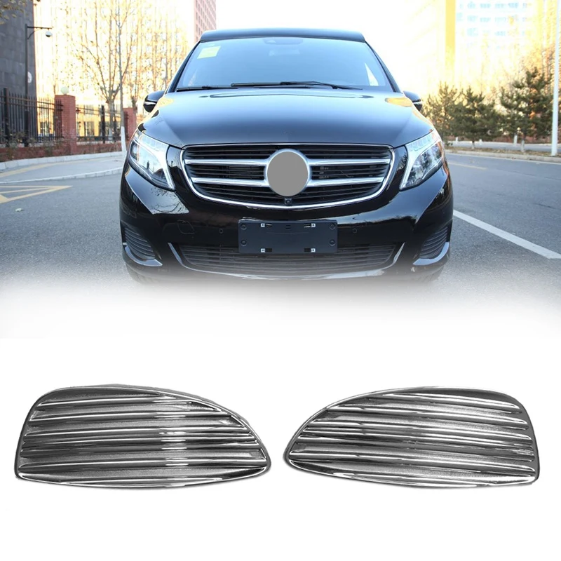 

Автомобильная хромированная наклейка, передсветильник противотуманная фара, крышка, отделка для Mercedes-Benz V-CLASS V260 V250 V220 2014-2018