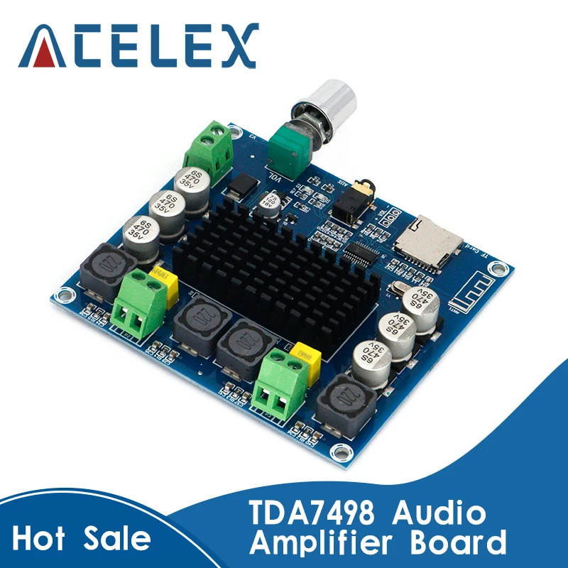 XH-A105 беспроводной Bluetooth 5 0 TDA7498 100 Вт + Цифровой усилитель мощности плата стерео