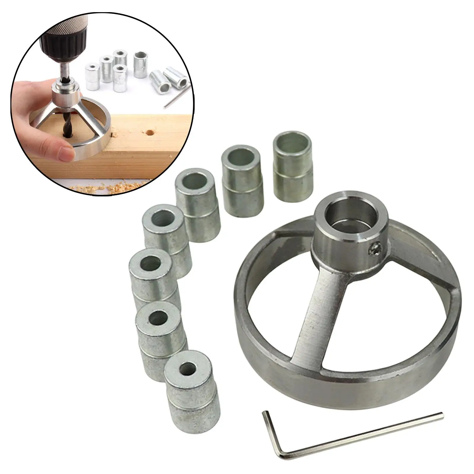 

Drilling Hole Locator Practical Drill Bit Hole Puncher for Woodworking Enthusiasts