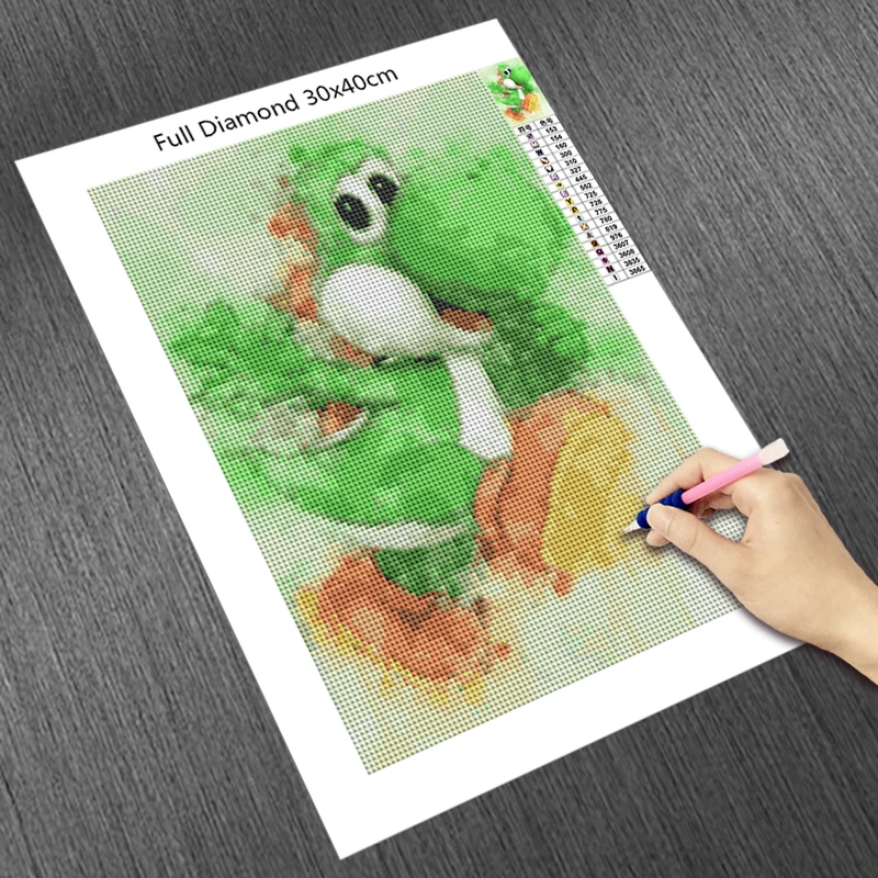 

New Full Diamond mosaic Cartoon Dinosaur Tortoise DIY Diamond painting embroidery Home decor Orangutan brother cross stitch E139