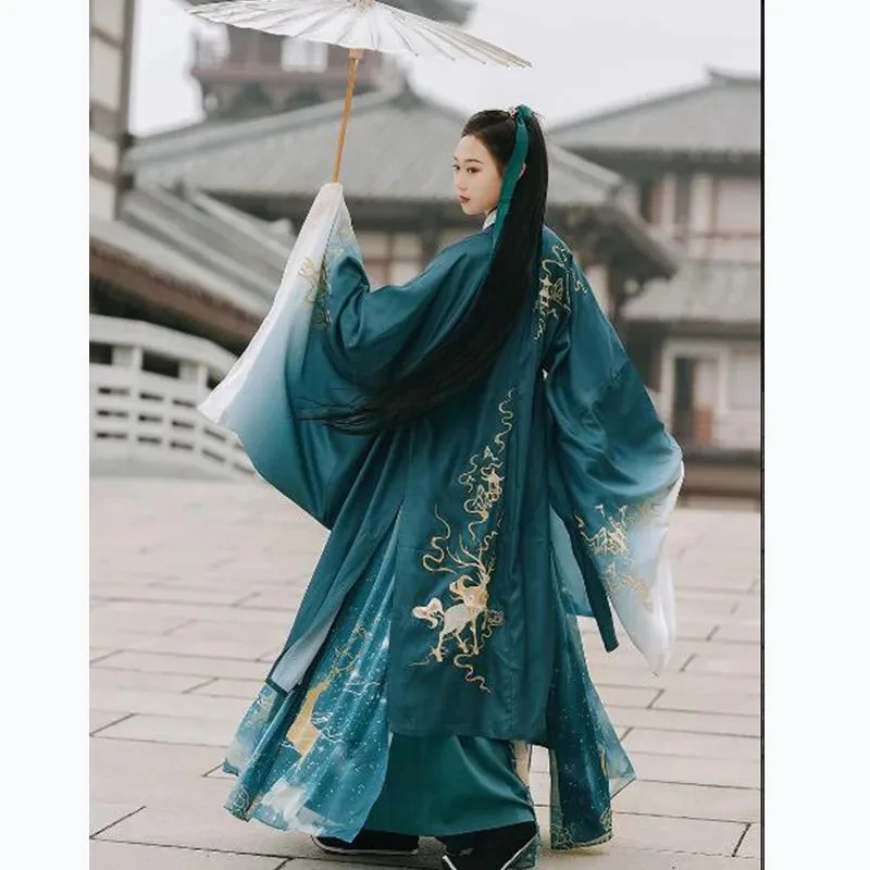

2022 оригинальный древний китайский костюм ханьфу женская одежда традиционные танцевальные костюмы династии Тан танцевальные костюмы народ...