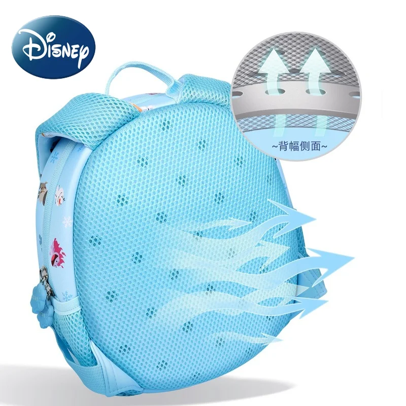 Frozen Disney Children's School Bag Primary School Students Grades 1-3 Cute Egg Bag Breathable Backpack Waterproof School Bag