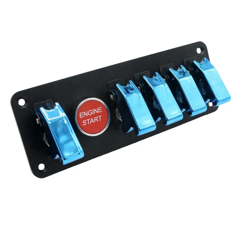 

Replacement 6-Gang Start Push Button ＆ Air Button Toggle 12V