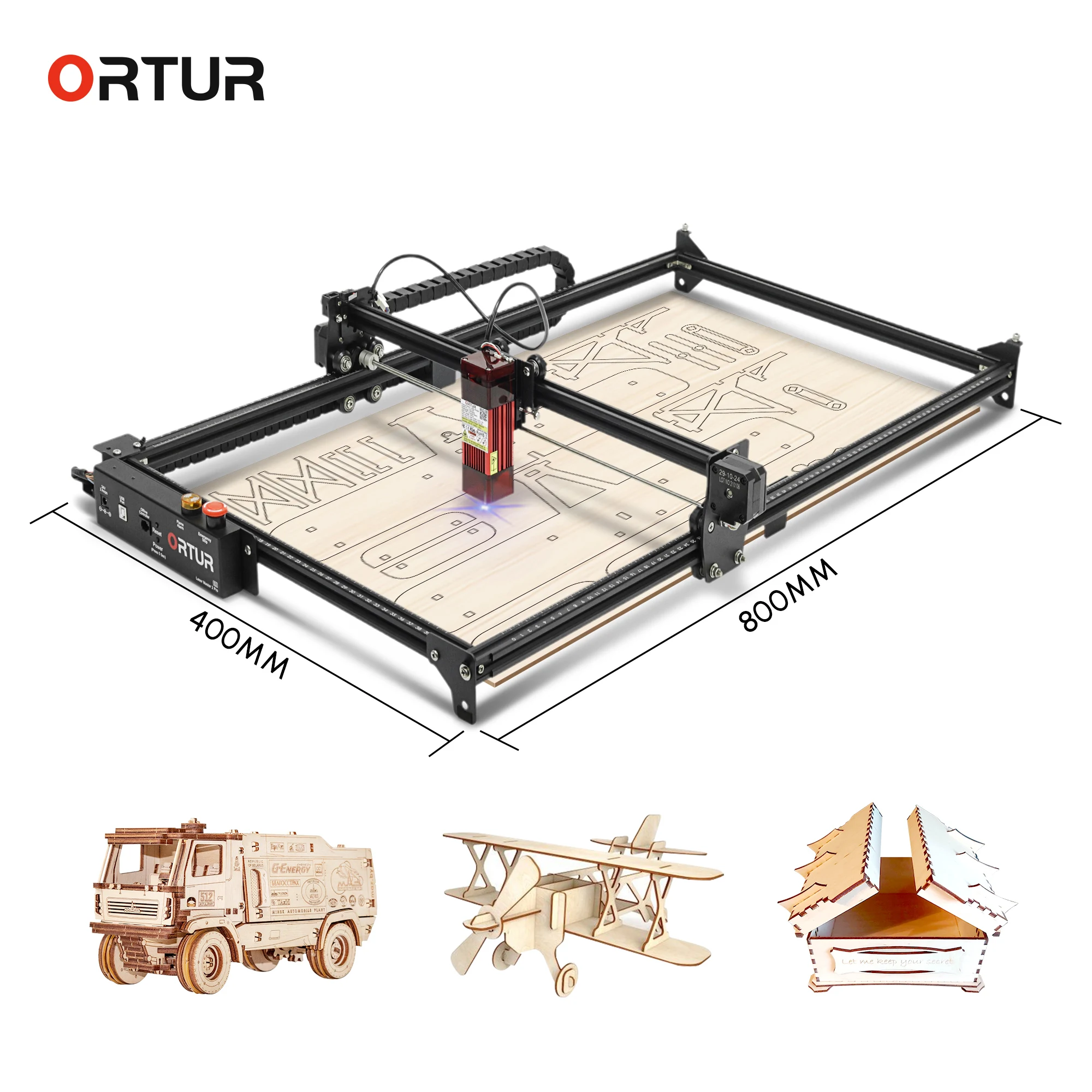 Комплект для лазерной гравировки Ortur Y-axis Laser Master 2 PRO S2 аксессуары увеличивающая