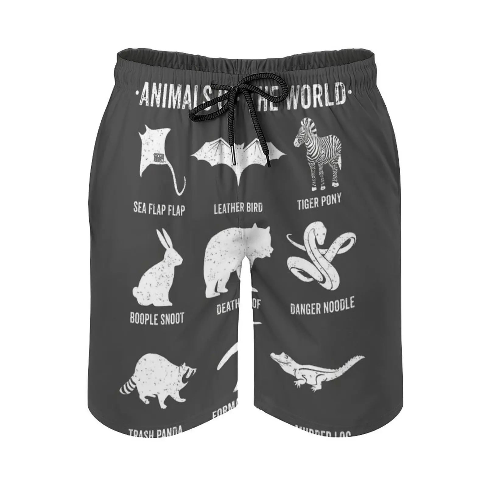 

Simple Vintage Humor Funny Rare Animals Of The World Men's Sports Short Beach Shorts Surfing Swimming Boxer Trunks Bathing