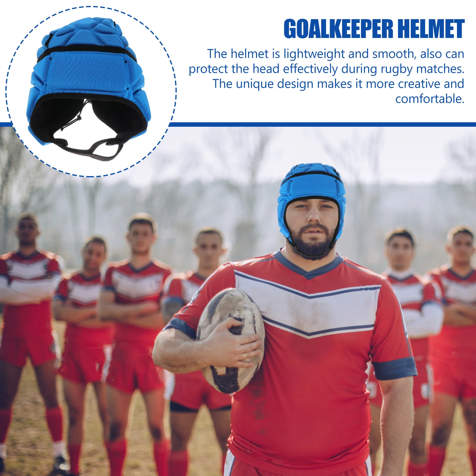 

Soccer Goalkeeper Rugby Padded Soccur Kids Youthadult Head Protection Toddler