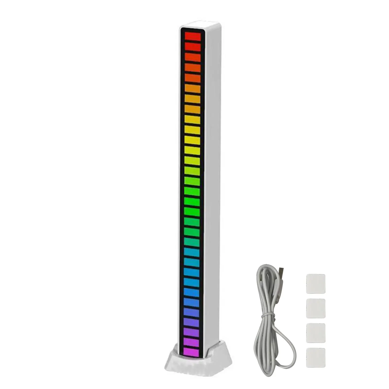 

Novelty Romantic Date Gaming Home Decor Sound Control LED Light Bar Sensitive Plug In Base Sticker RGB Ambient Adjustable Mode