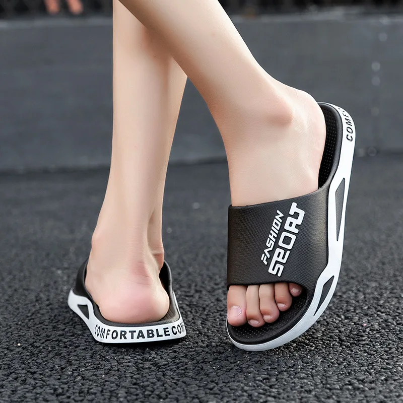 New Big Size 48 49 Men Slides Summer Luxury Sandals Women Outside Flip Flops Casual Beach Breathable Shoes Couples Home Slippers images - 6
