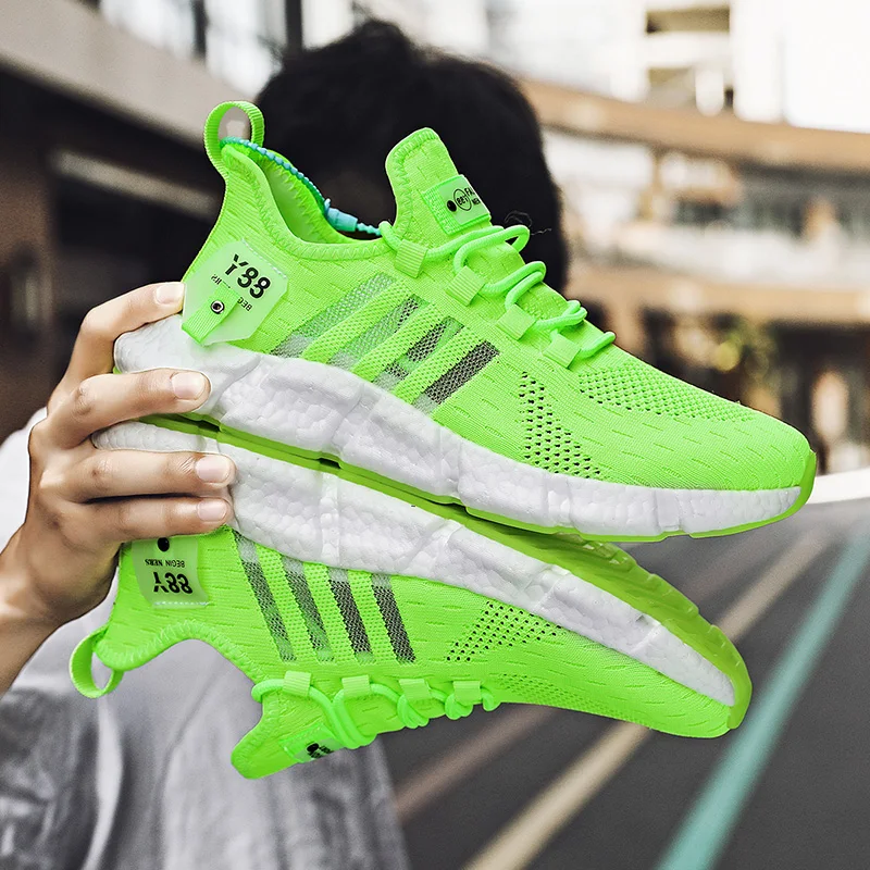 

Brand Men Casual Sneakers Summer Breathable Mesh Unisex Walking Shoes Tennis Running Zapatos Hombre Tenis Tennis Plus Size 36-46