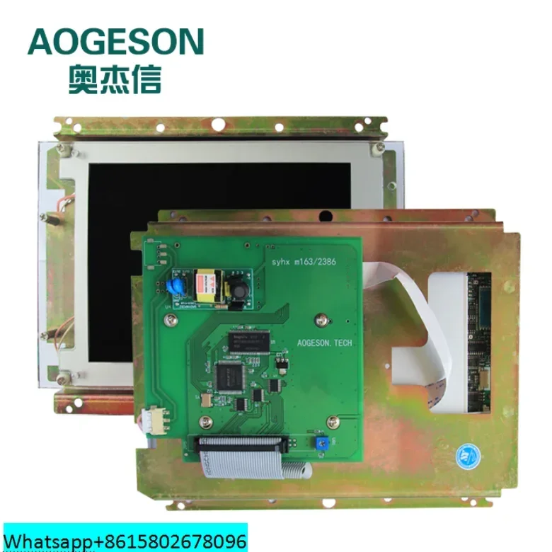 Hongxun Komputer 7.4 Inch Besi Kotak Layar Haiti Mesin Cetak Injeksi M163 LCD Warna AL1A-0 Display