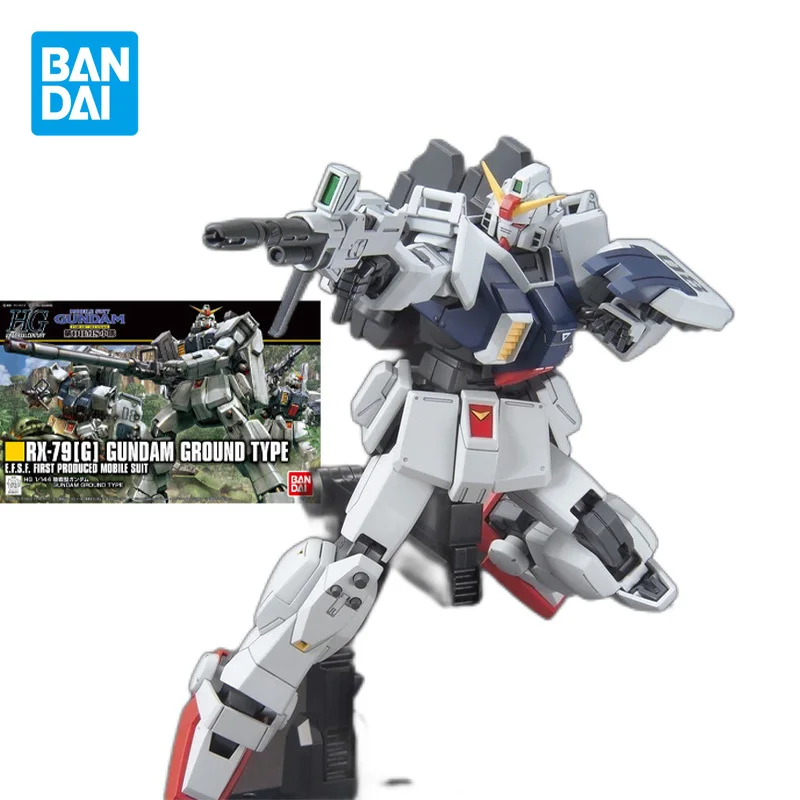 

Bandai Original GUNDAM HGUC H210 RX-79[G] GUNDAM GROUND TYPE 1/144 Anime Action Figure Assembly Model Toys Gifts For Children