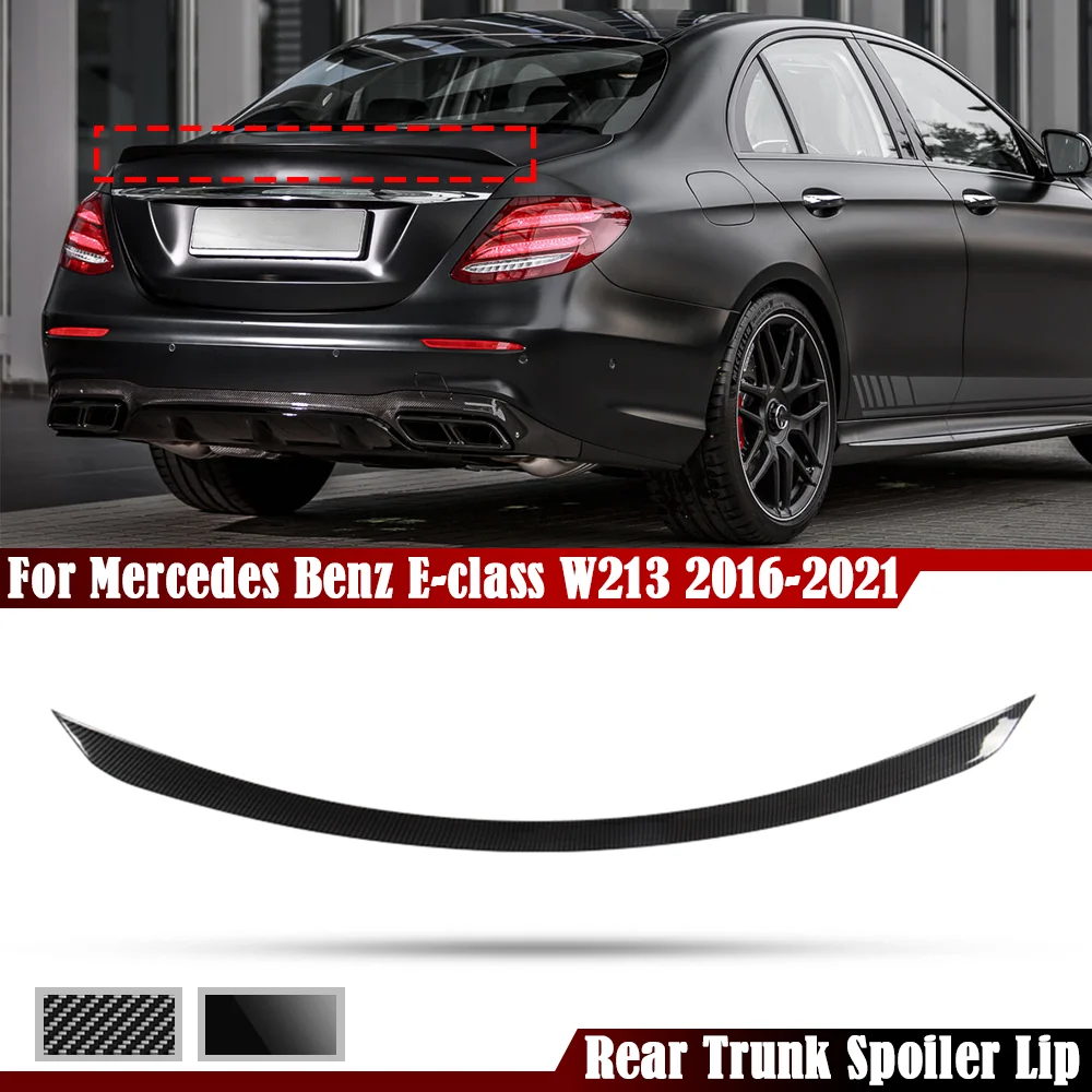 

Автомобильный задний спойлер, удлинитель для крыла для Benz W213 E-class 2016-2021 E200 E300 E63, задний спойлер для багажника, крыло багажника, губа, хвостово...