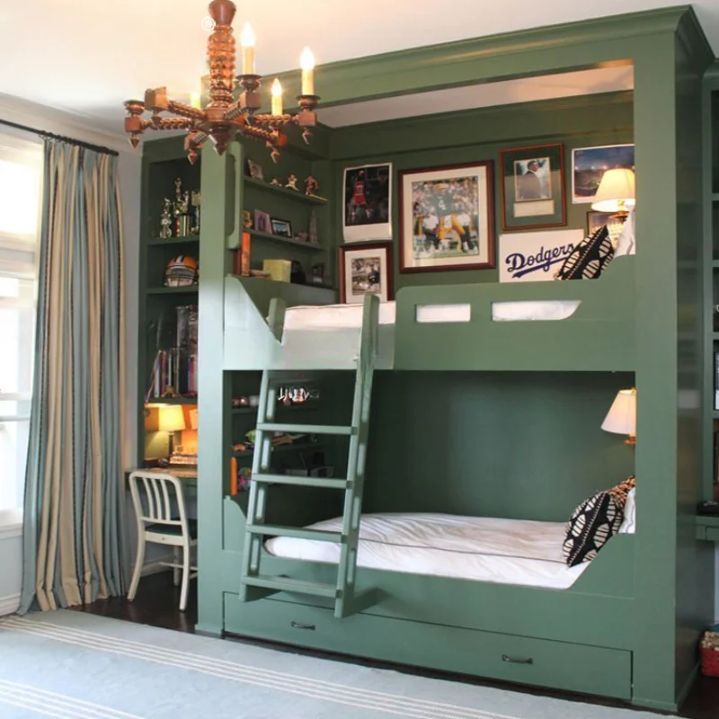 Кровать из массива дерева новые детские высокие и низкие кровати для детей