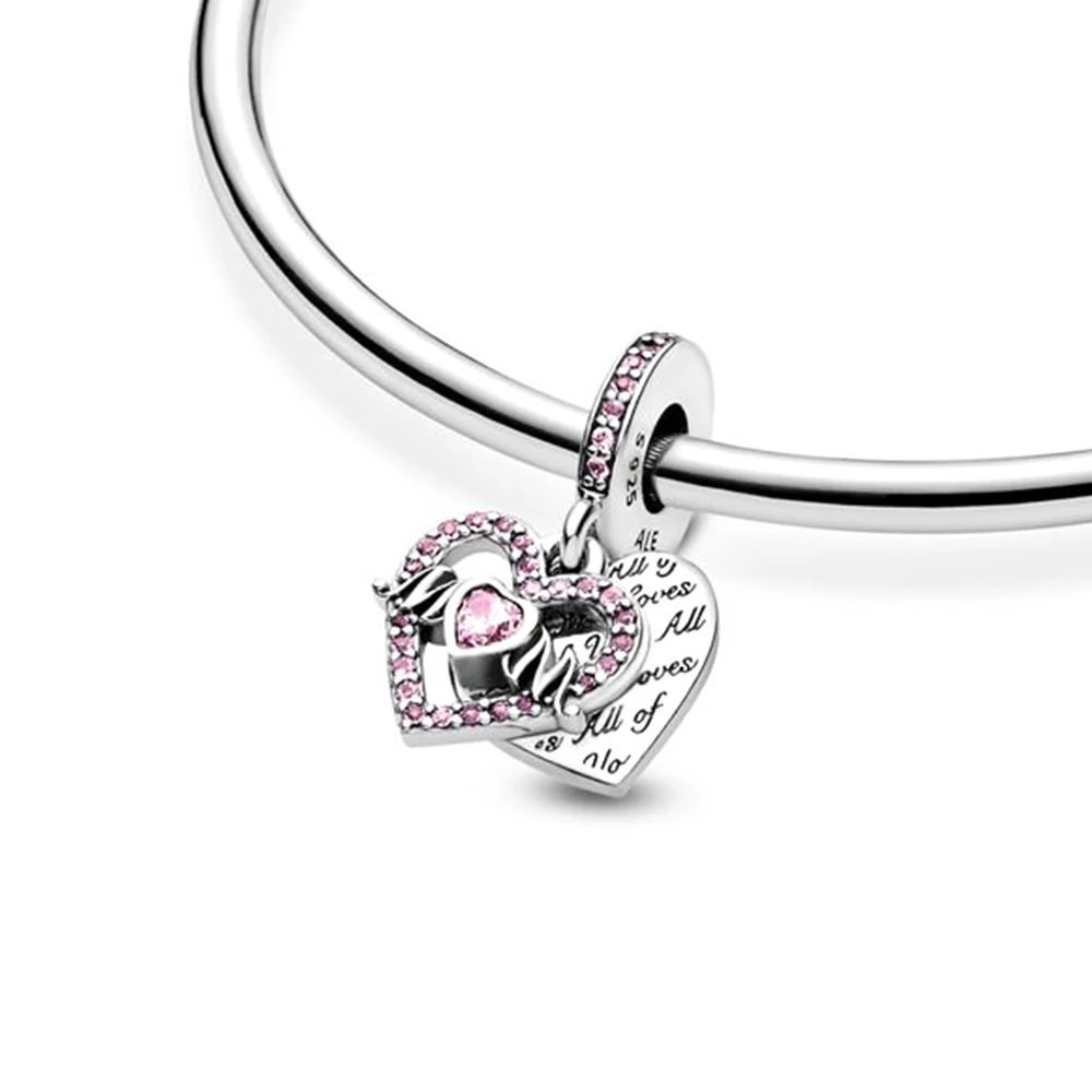 Pandora Love You Spinal Coussins, Coussins & Spinal, Spinal Pier Coussins, Spinal Letters Dangle Charm for DIY Jewelry Bracelet Gift for Mother