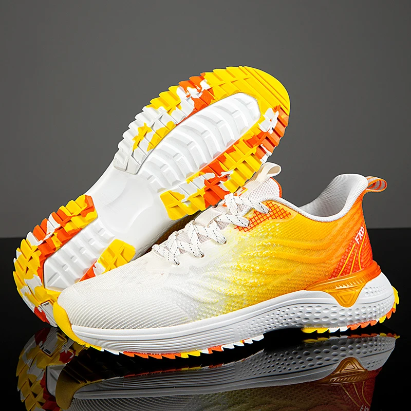 New Running Shoes Men's Comfortable Marathon Shoes Men's Outdoor Light Racing Training Jogging Shoes