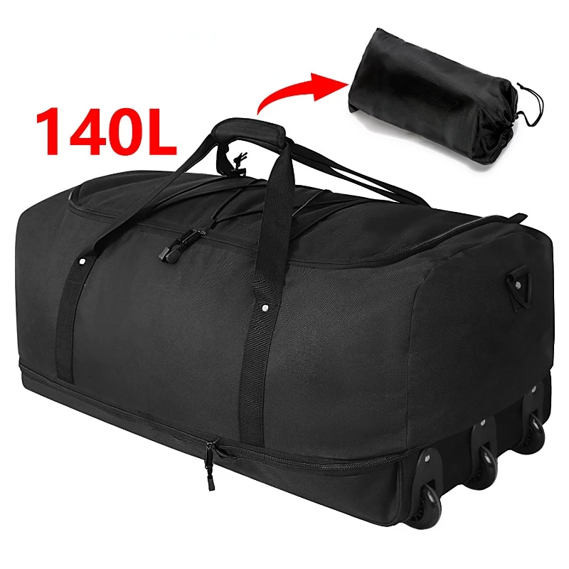 Folding Travel Bag New 600D Waterproof Oxford Cloth Large Capacity Luggage Bag with Wheels