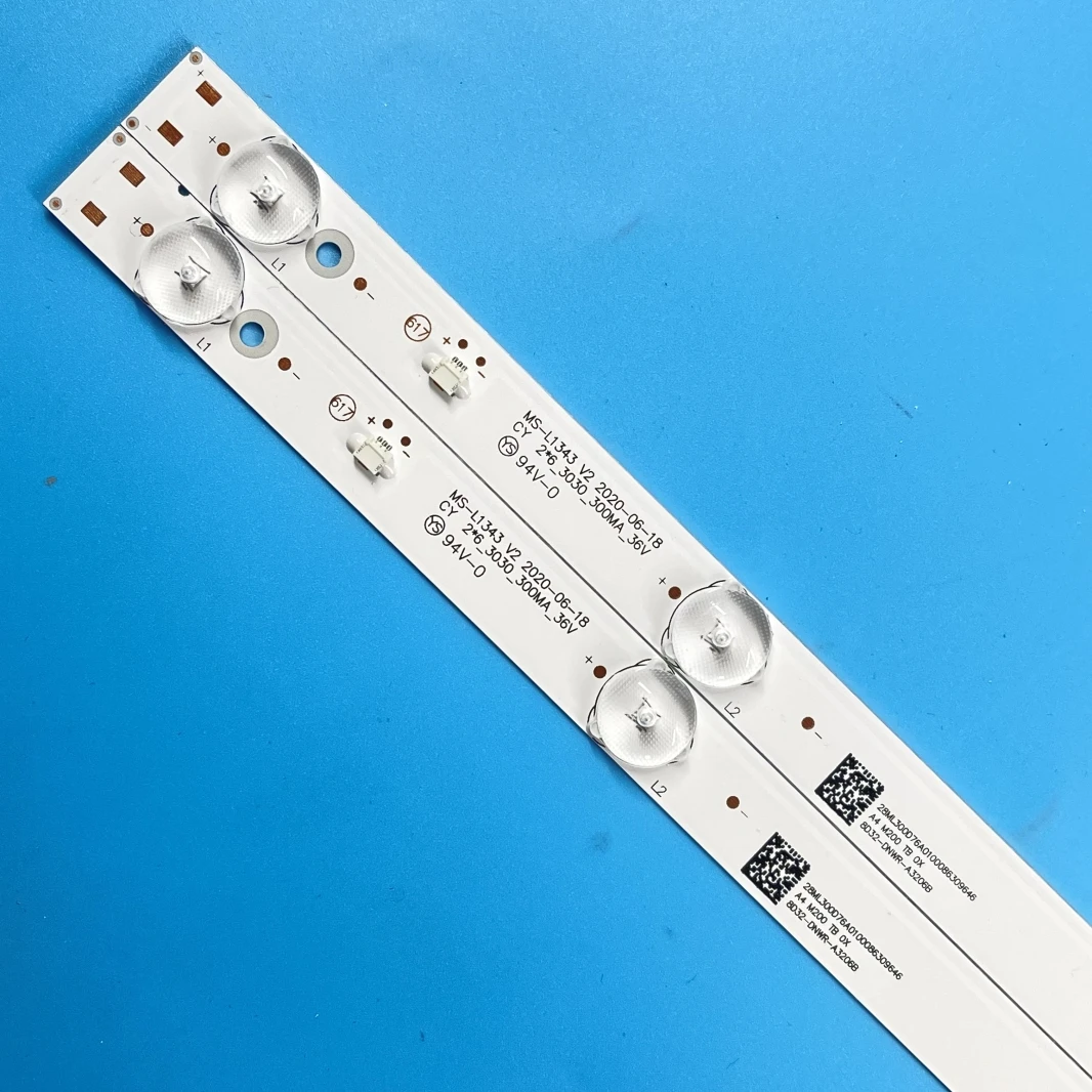 Светодиодная подсветка (2) для Polarline 32PL11TC 32LTV2002 Φ E348124 L2202 L1074 V2 2-6-3030-300M |