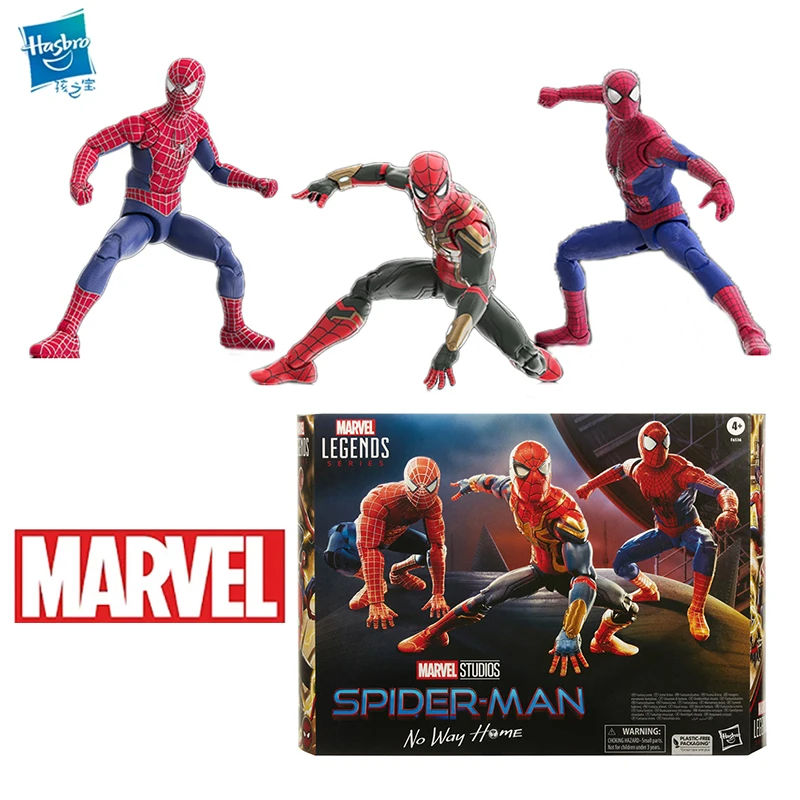 Коллекционная игрушка Hasbro из серии легенды Marvel «Человек-паук»: «Нет дороги домой» Питер Паркер три поколения в одной рамке