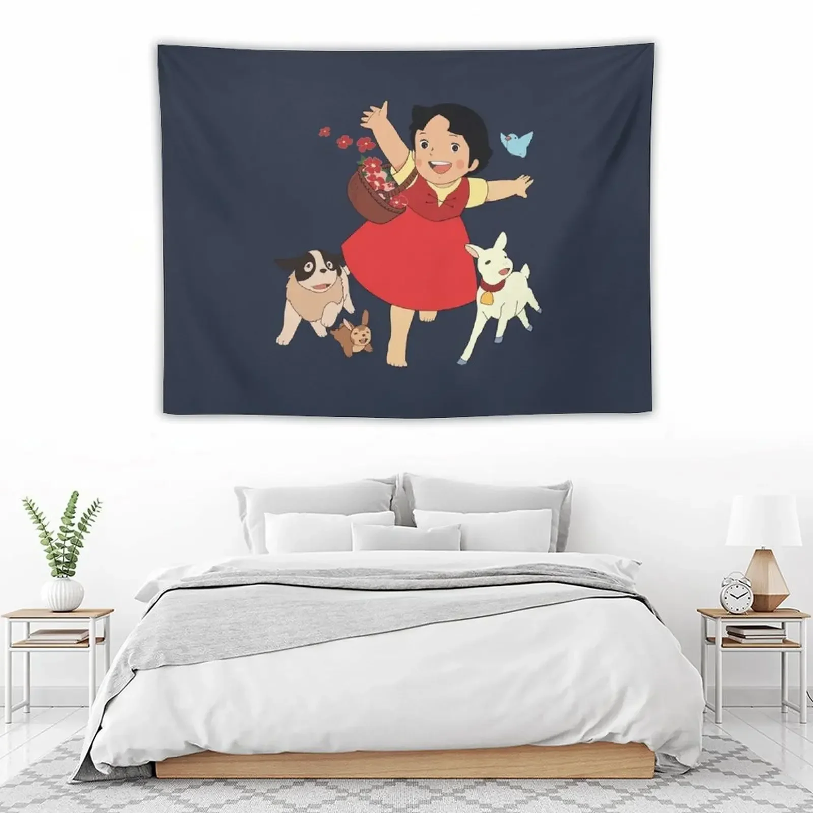 Heidi девушка из Альп гобелен Забавные милые Декорации для комнаты украшение