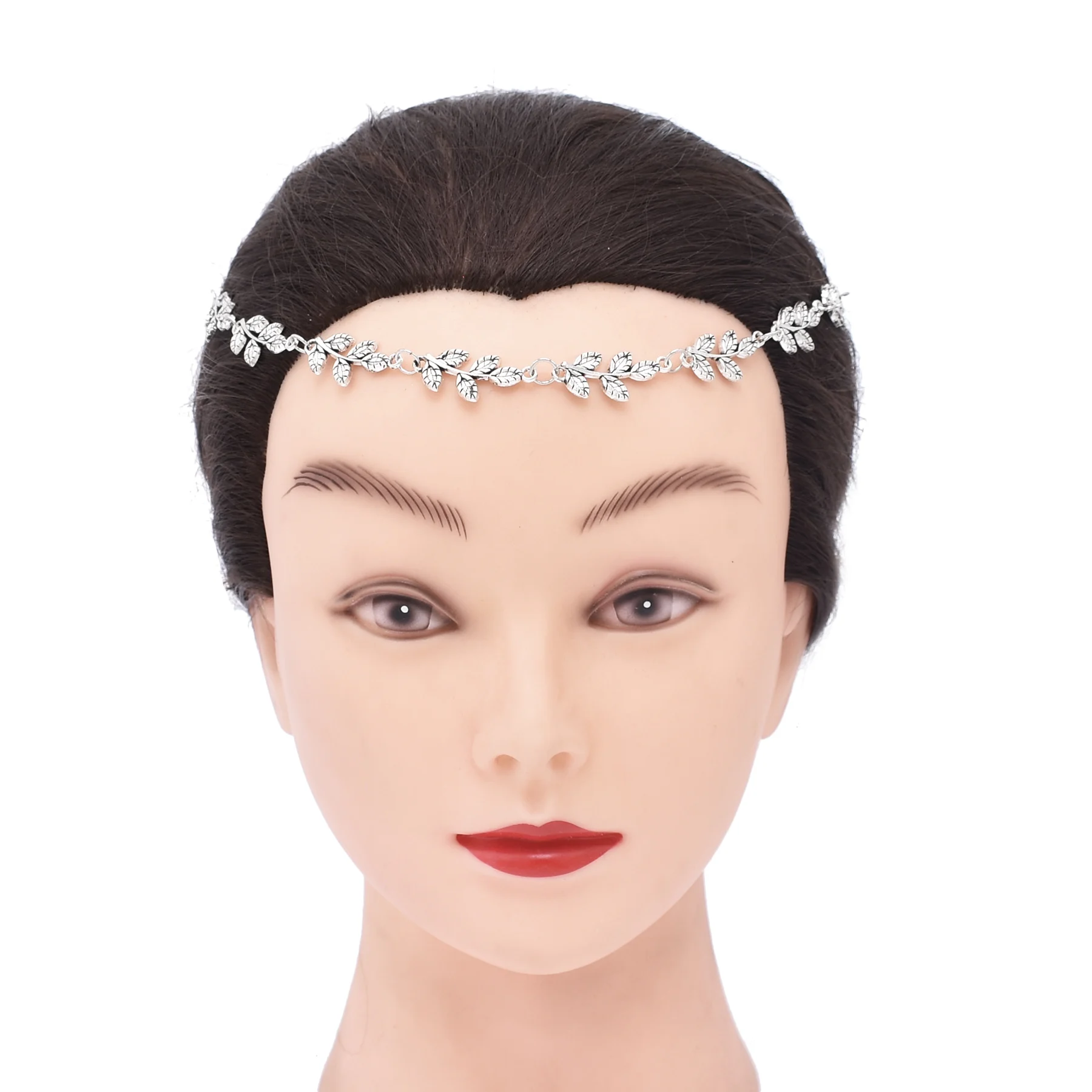 Изысканная элегантная повязка на голову с листьями для женщин и девочек обруч