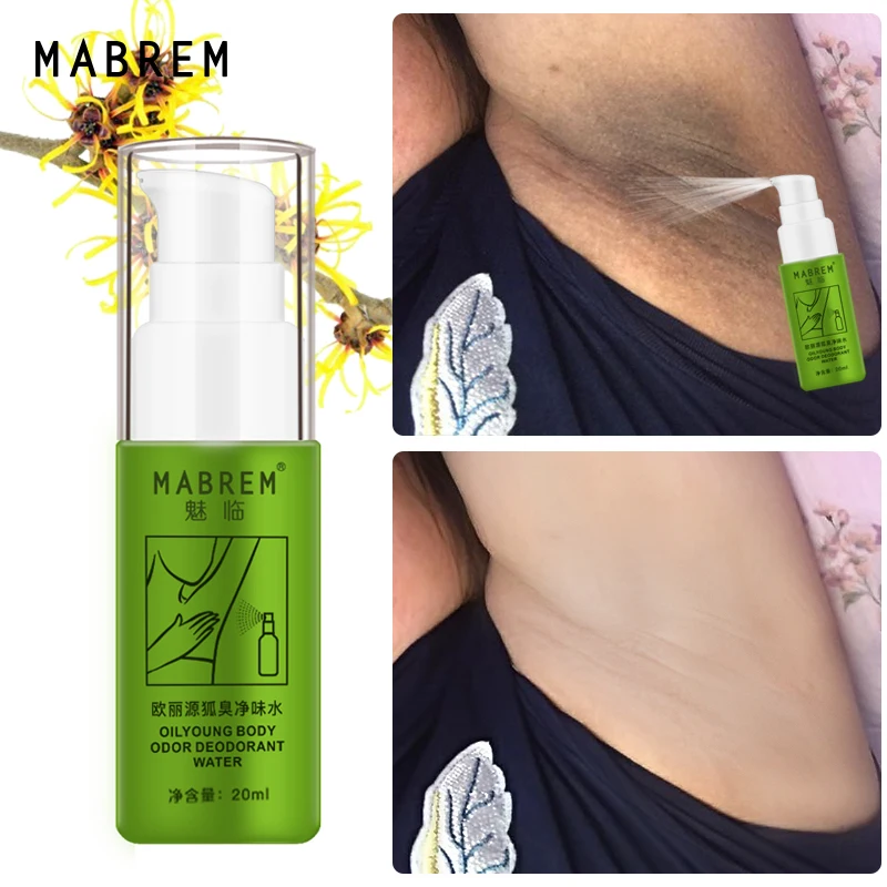 

MABREM Body Odor Sweat Deodor Perfume Spray For Man and Woman Removes Armpit Odor and Sweaty Lasting Aroma Skin Care Spray 20ml