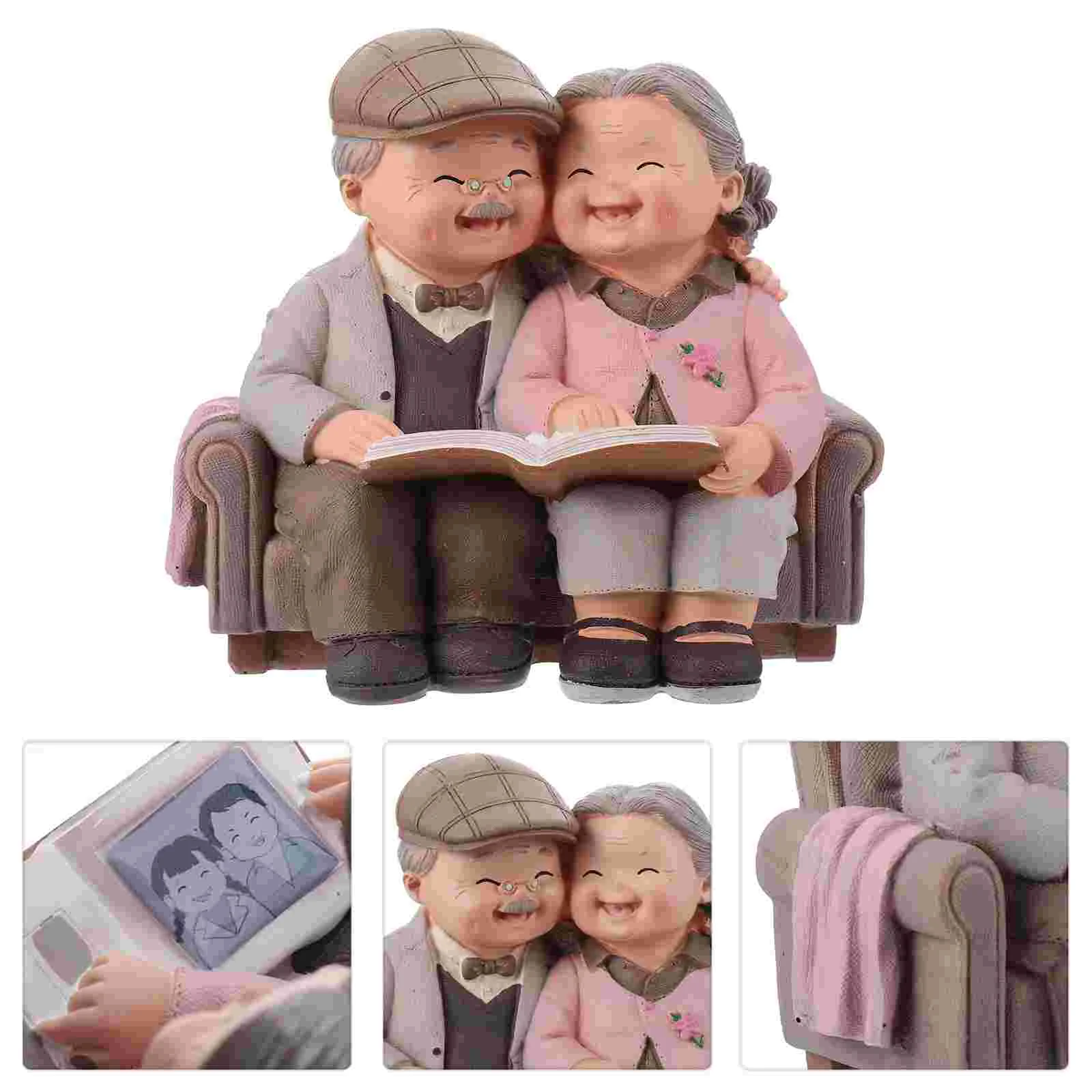 

Valentines Day Couple Figurine Couple Romantic Gift Love Memory Ornaments Sculpture Grandparents Figure