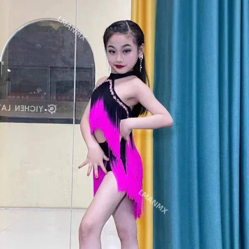 Детские юбки для латиноамериканских Танго танго танцевальная одежда новый