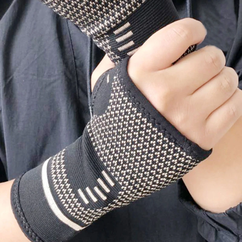 

Wrist Support for Women Men Gym Outdoor Hiking Pain Releif Copper Wrist Support Brace Wrist & Hand Compression Sleeve 24BD