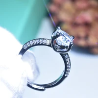 fashion cubic zircon luxury gothic finger opending ring couple wedding engagement rings for women man jewelry