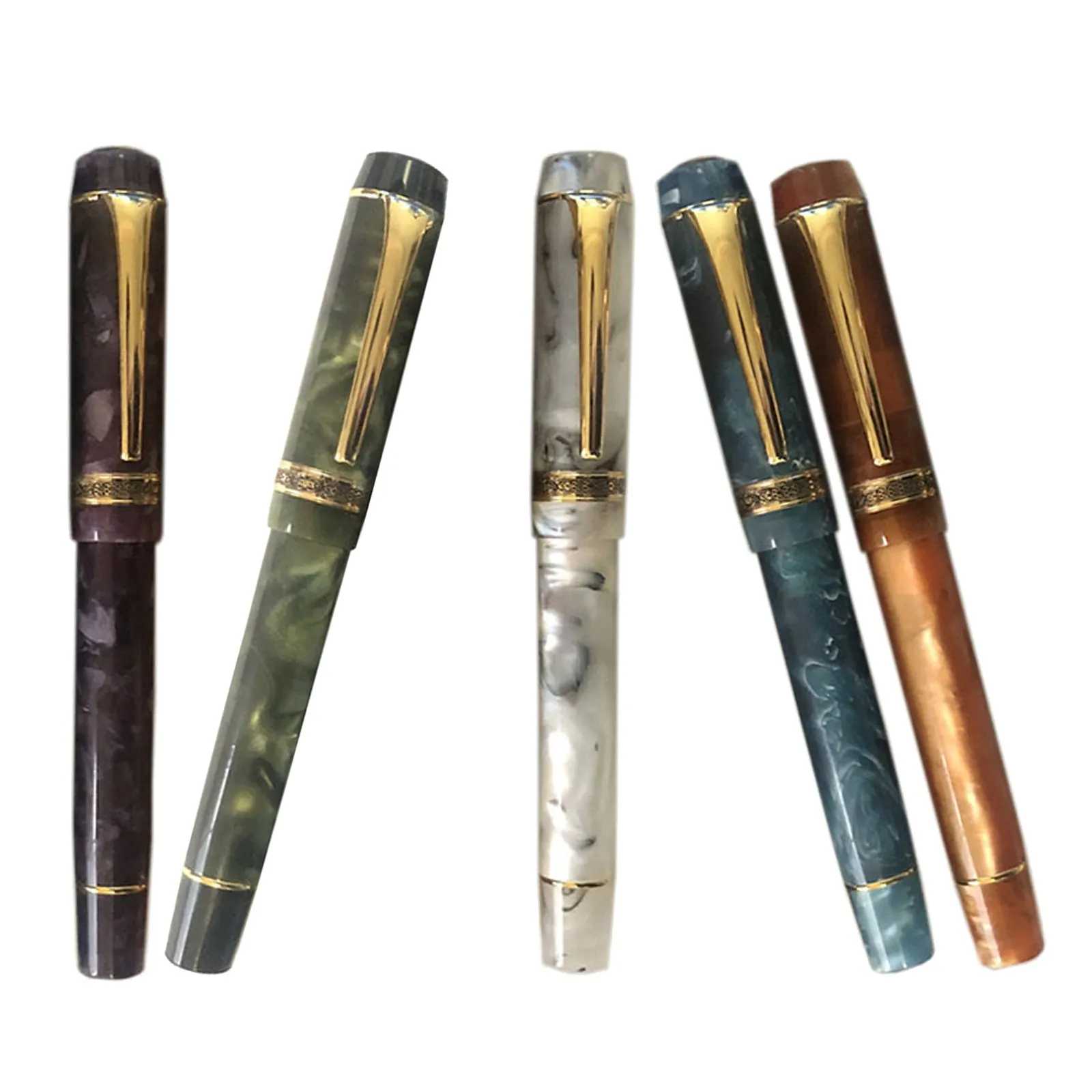 

Kaigelu 316 Fountain Pen F Nib Beautiful Marble amber Pattern Ink Pens Writing students Office Business Gifts pens