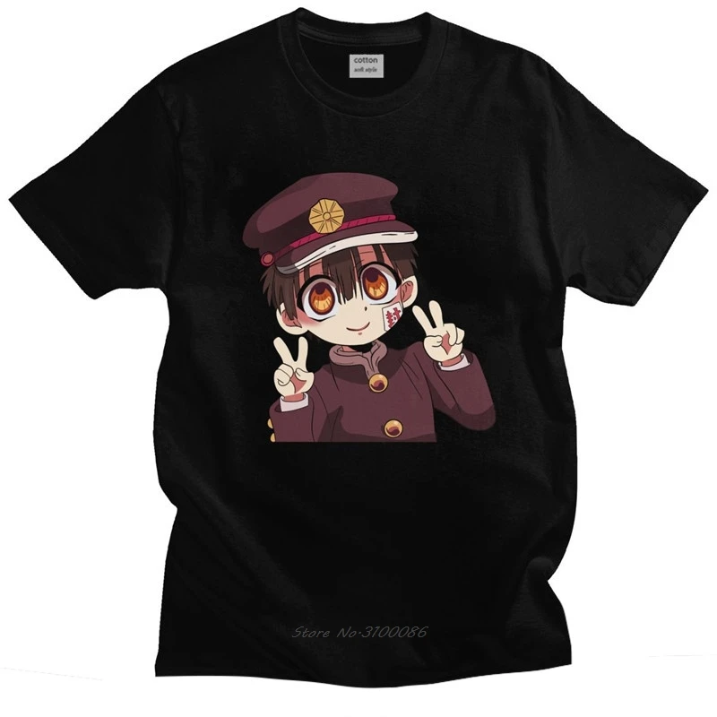 

Funny Toilet-Bound Hanako-Kun T-shirt Men Short-Sleeve Jibaku Shounen T Shirt Yugi Tsukasa Amane Tee Cotton Regular Fit Tops