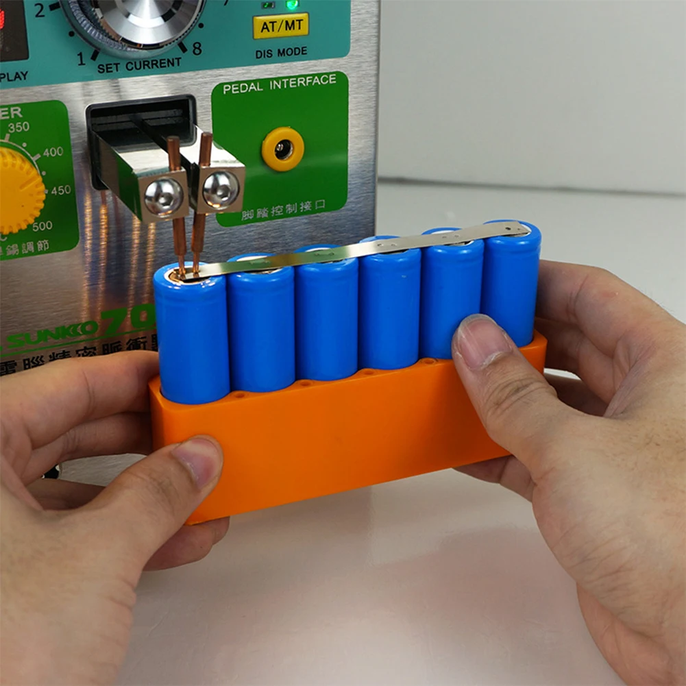 

18650 ABS Portable Multifunction Battery Pack Fixture Soldering Compact Easy Install Durable Spot Welder Practical Single Row
