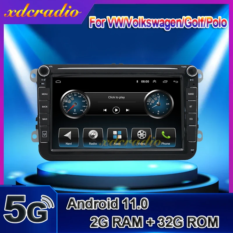 

Автомагнитола 2 din на Android 10 для Volkswagen Golf Passat b7 b6 Skoda/Seat Octavia Polo Tiguan Carplay dvd GPS