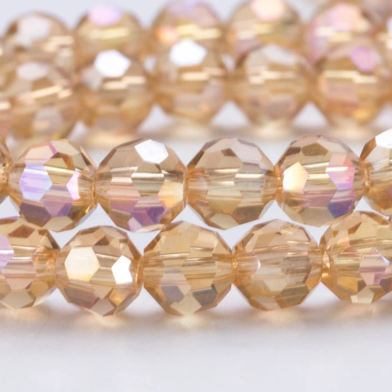 Круглые бусины из австрийского хрусталя 3 4 6 8 мм цветные граненые стеклянные AB