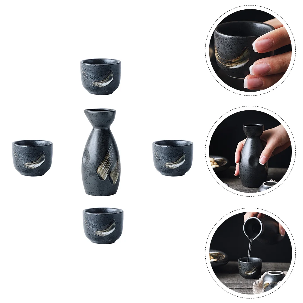 

Sake Set Cups Cup Japaneseceramic Bottle Pot Ochoko Drinking Traditional Porcelain Glasses Chinese Hotsets Serving Kitdecorative