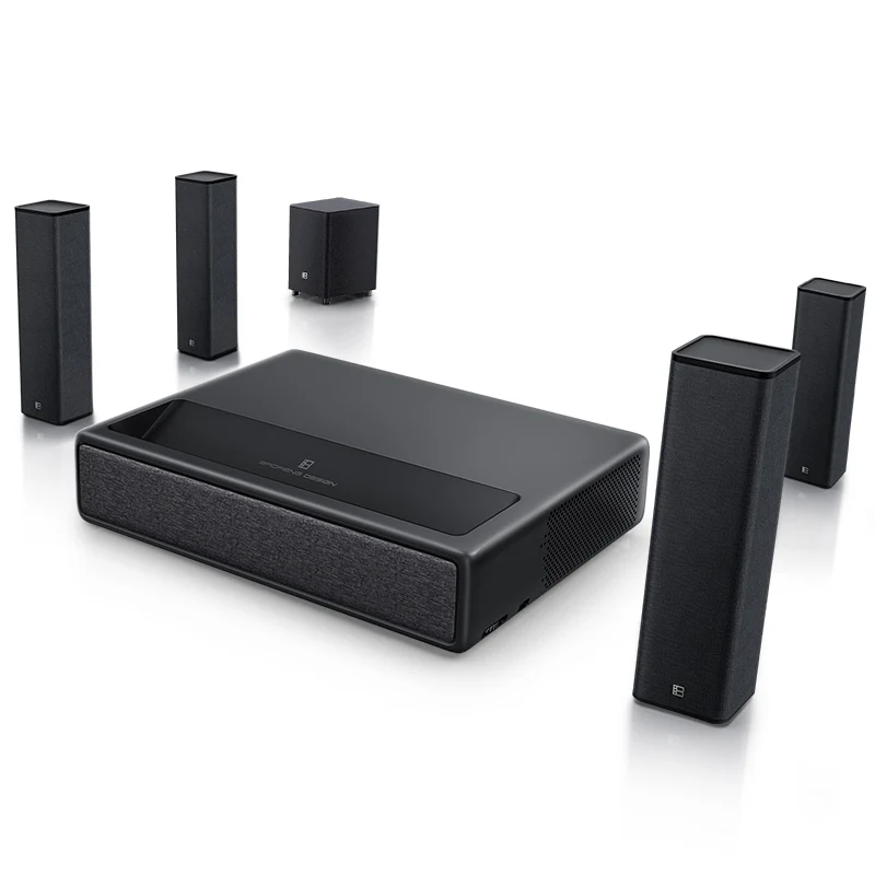 Кино-видео Flyin 5000 люмен 300 дюймов Android Hd 3D 4k домашний кинотеатр UST лазерный