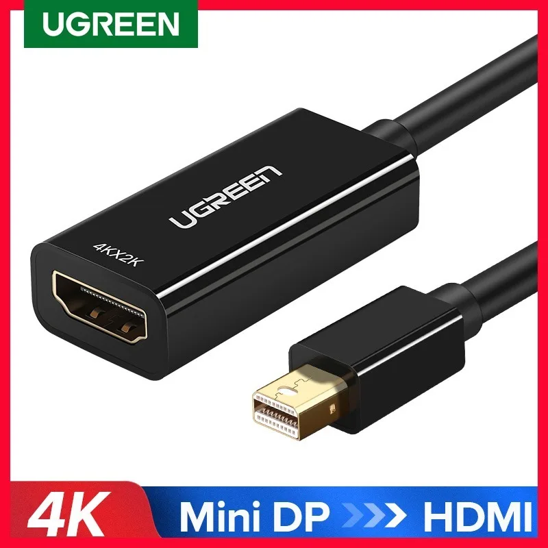 

UGREEN Mini DisplayPort to HDMI Adapter Mini DP Cable Thunderbolt 2 HDMI Converter for MacBook Air 13 Surface Pro 4 Thunderbolt