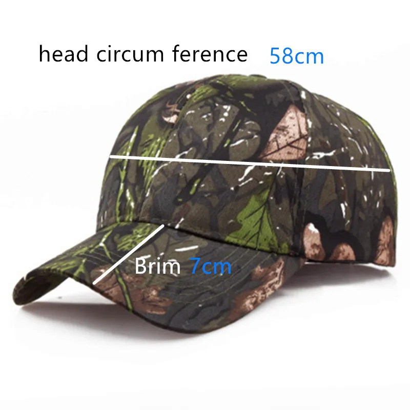 

Tactical Camouflage Outdoor Sport Hunting Cap Baseball Cap Men Snapback Jungle Stripe Hat Wild Breathable Military Army Camo Cap