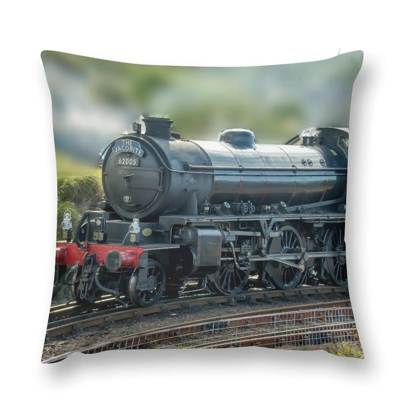 Подушка с паровым шлейфом Jacobite express Прямоугольная подушка наволочка аниме