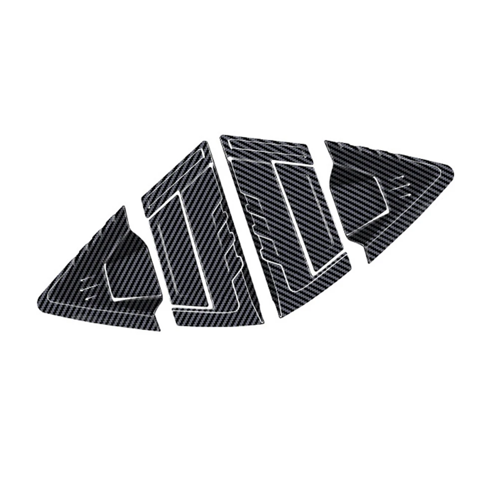 

For Honda Vezel HR-V HRV 2021 2022 Car Rear Door Handle Cover Bowl Frame Sticker Carbon Fiber