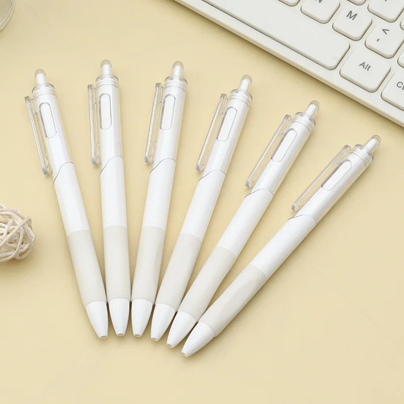 

90Pcs Brush Question Pen Small White Pen Press Neutral Pen Simple 0.5 Black St Head Test Pen