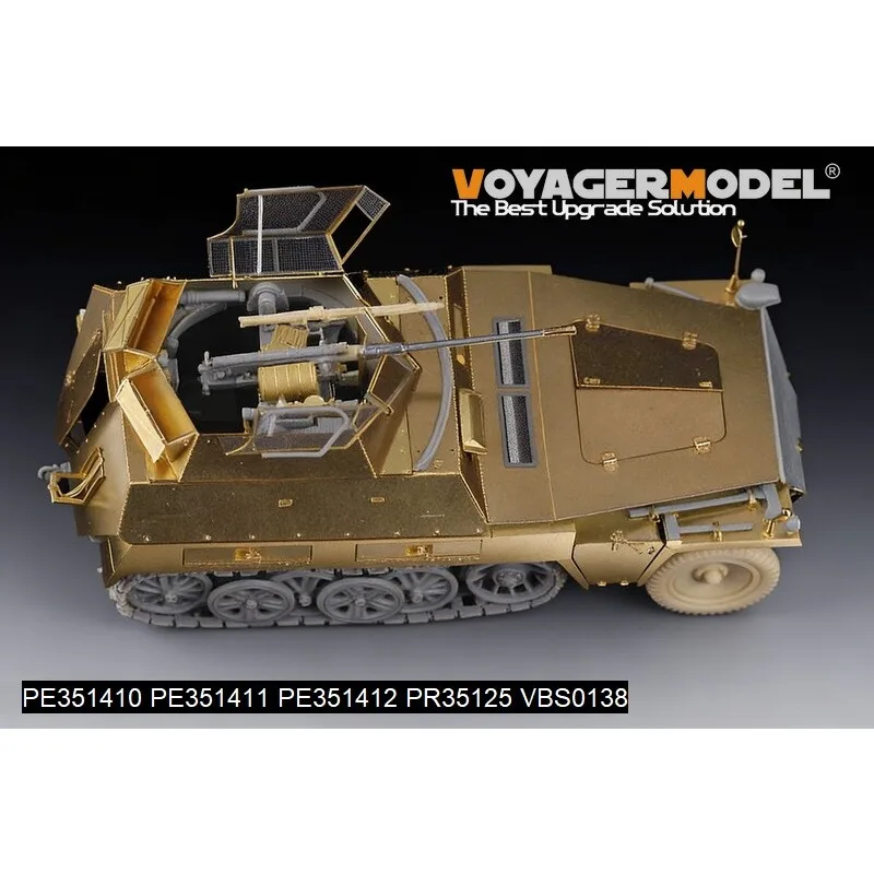 Фото Voyager PE351412 1/35 WWII Sd.Kfz.250 NEU Комплект для модернизации бронеплит (для набора DRAGON) Фототравленые детали (без модели танка) №2