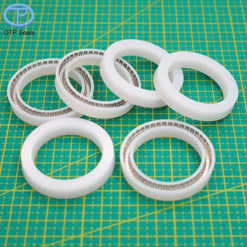 Пружинное уплотнительное кольцо для вала UHMWPE UPE уплотнения сверхвысокий вес молекулярной полиэтилен V-образная пружина Нестандартная фабрика по индивидуальному заказу