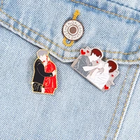 bangtan boys pin kpop enamel pins taekook v jungkook brooch lapel pins metal badge bag jewelry gift for fans
