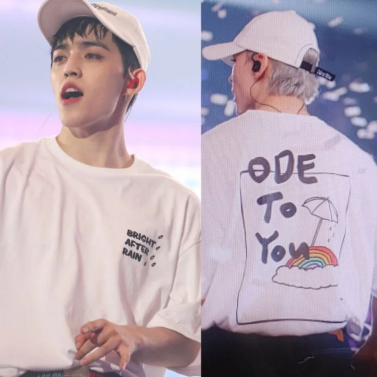 

Seventeen T Shirt Ode to You Kpop 2020 Cotton Personal Signature Clothes Kpop Tshirt Women/men Short Sleeve O-neck Print Casual