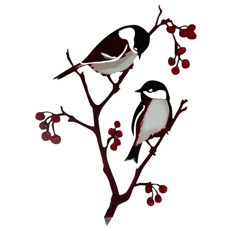 

Bird Garden Stakes Decorative Metal Potted Plants Decorative Birds Lawn Outdoor Decorations For Front Backyard Birthday Gift For